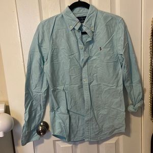 Blue Women’s Custom Fit Oxford Shirt